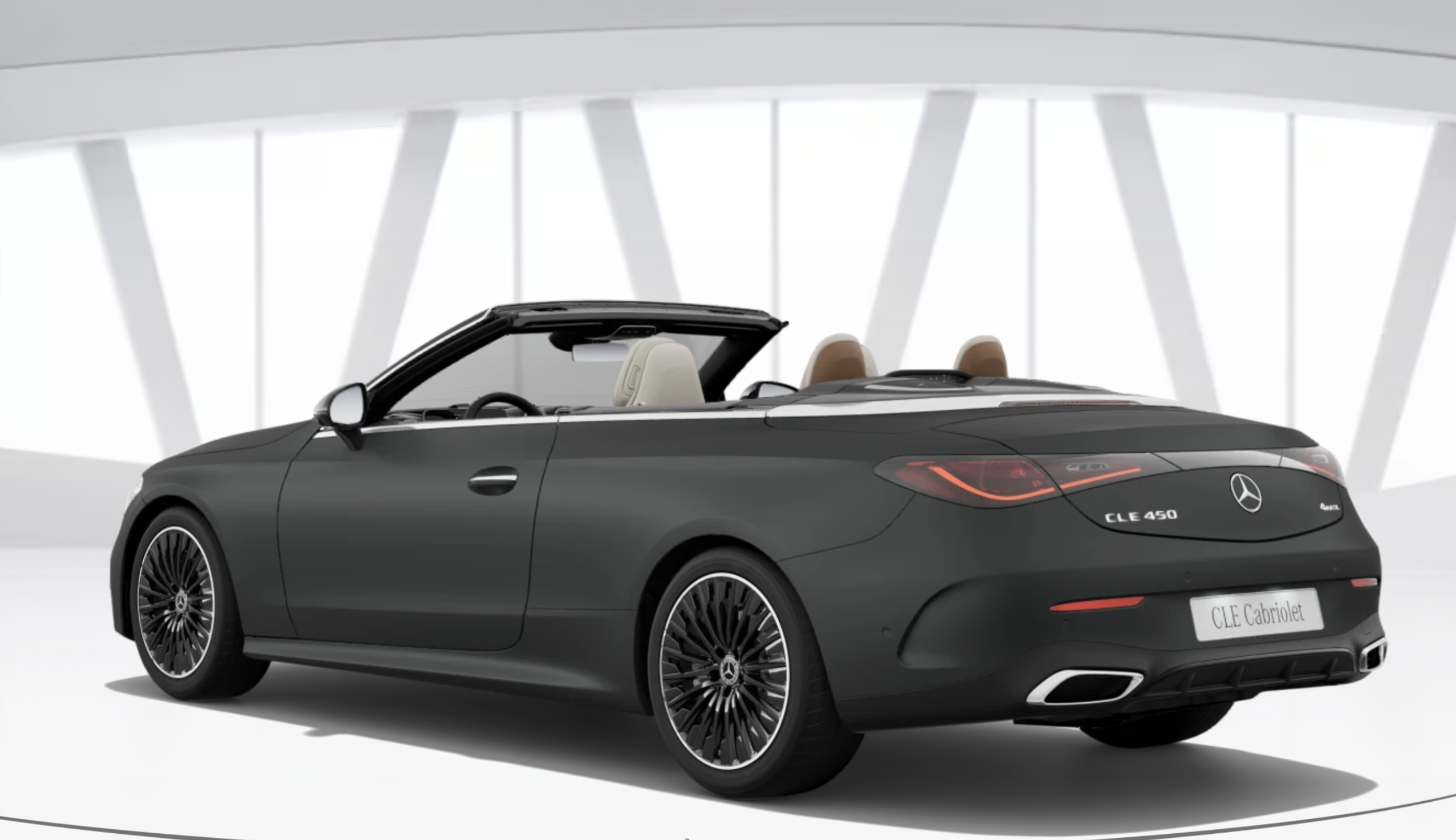 MERCEDES CLE CABRIOLET 450 4MATIC AMG | SKLADEM | ČESKÉ PŘEDVÁDĚCÍ AUTO | SPORTOVNÍ BENZÍNOVÉ CABRIO | 380 KONÍ | ŠEDÁ MATNÁ | LUXUSNÍ BÉŽOVÁ KŮŽE | SUPER VÝBAVA | VIP SLEVA | IHNED K PŘEDÁNÍ | NÁKUP ONLINE | AUTOiBUY.com